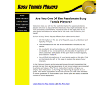 Tablet Screenshot of busy-tennis-players.com